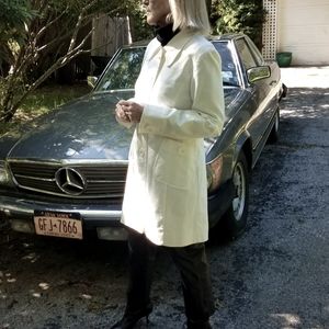 White Cotton Trench / EUC